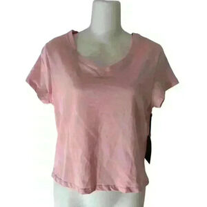 Splash Juniors XL Pink V Neck Short Sleeve Pullover Tshirt